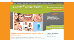 Desktop Screenshot of campbelldentalcentre.com